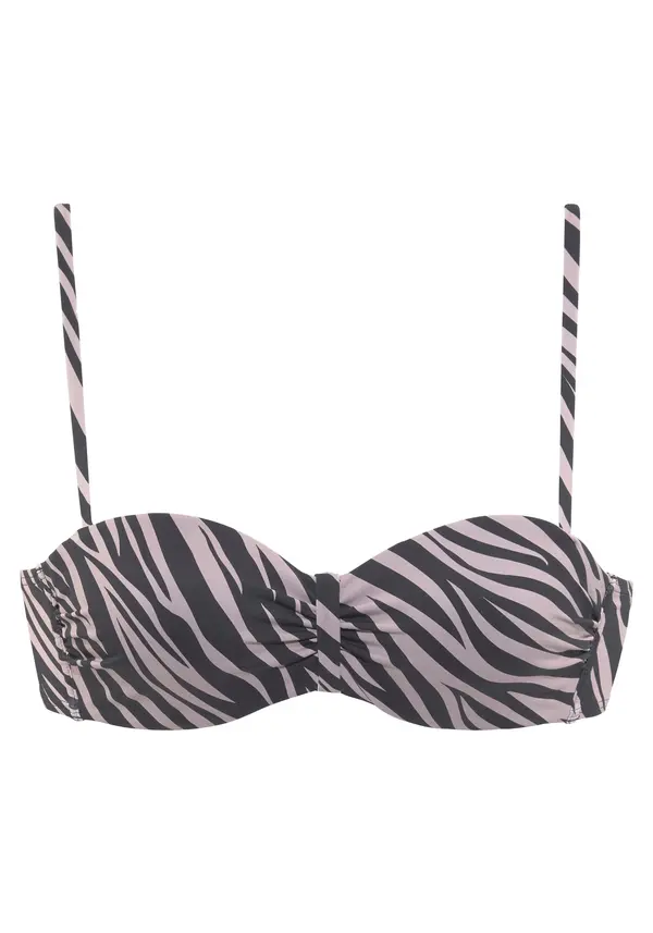 LASCANA LASCANA Bikini zgornji del 'Kaa'  svetlo lila / črna