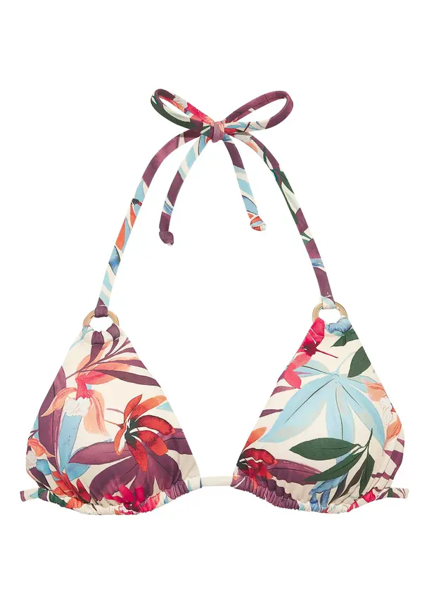 LASCANA LASCANA Bikini zgornji del  kremna / modra / zelena / lila / breskev