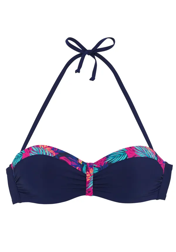 LASCANA LASCANA Bikini zgornji del  mornarska / turkizna / temno modra / temno roza