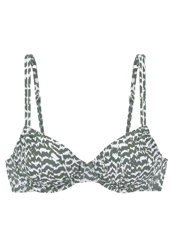 LASCANA LASCANA Bikini zgornji del  oliva / bela