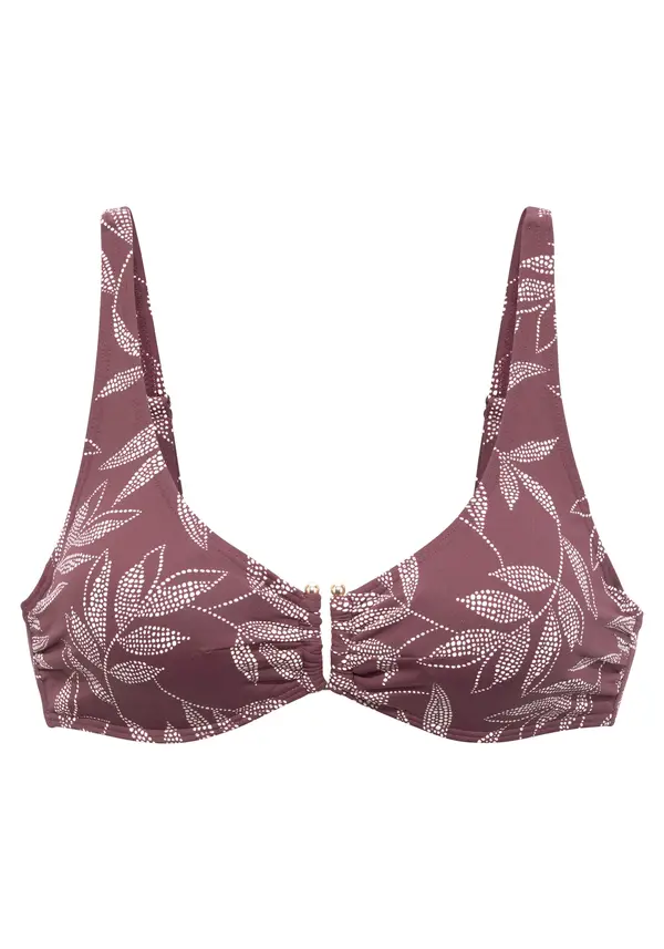 LASCANA LASCANA Bikini zgornji del  rjava / bela
