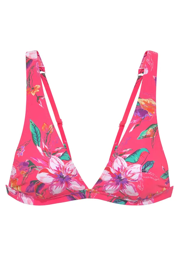 LASCANA LASCANA Bikini zgornji del  smaragd / temno zelena / lila / roza / magenta