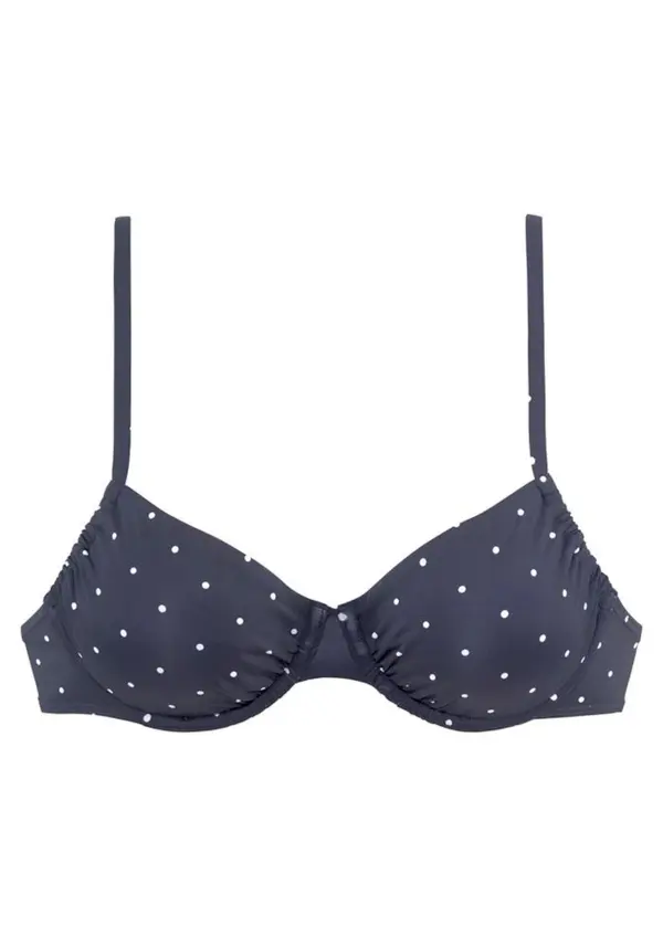 LASCANA LASCANA Bikini zgornji del 'Sparkel'  mornarska / bela