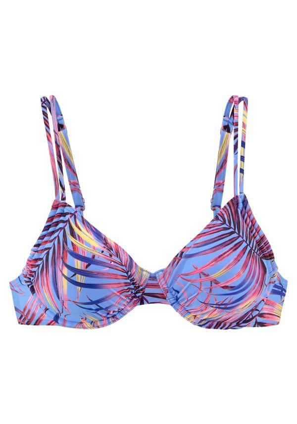 LASCANA LASCANA Bikini zgornji del  svetlo modra / temno modra / rumena / roza / rdeča
