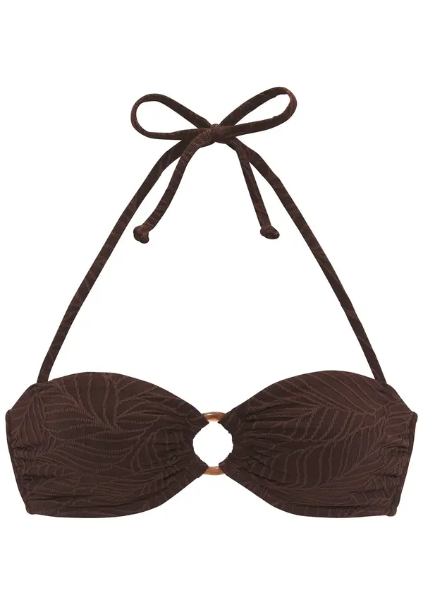 LASCANA LASCANA Bikini zgornji del  temno rjava