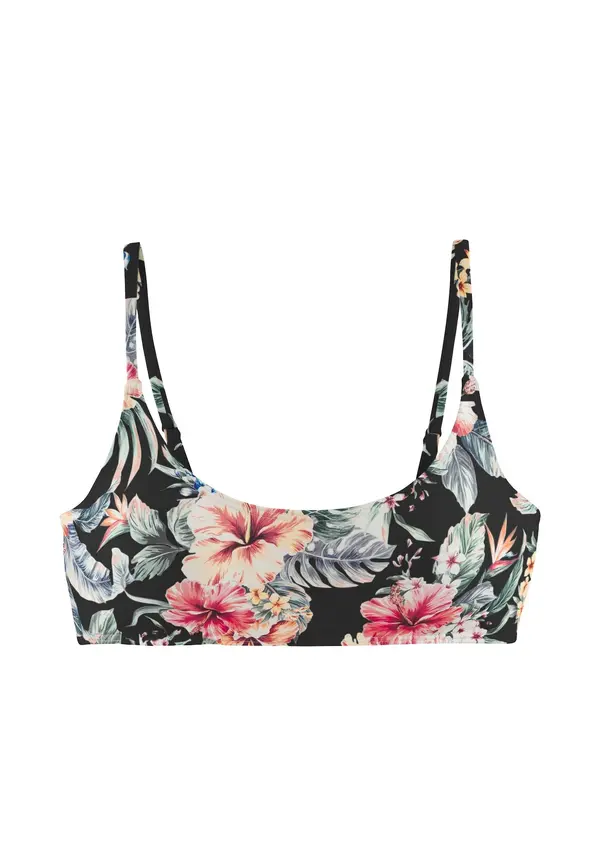 LASCANA LASCANA Bikini zgornji del  zelena / rdeča / črna