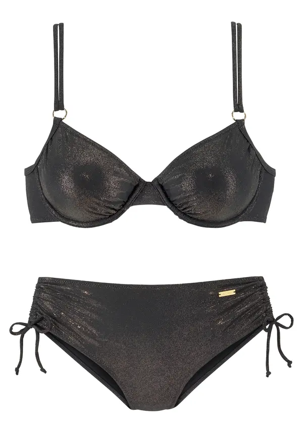 LASCANA LASCANA Bikini  zlata / črna