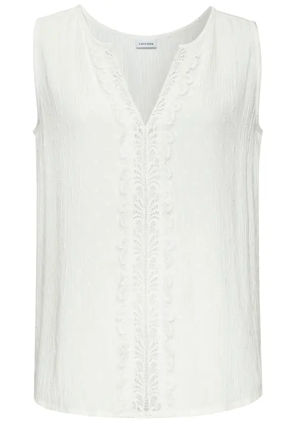 LASCANA LASCANA Bluza  bela