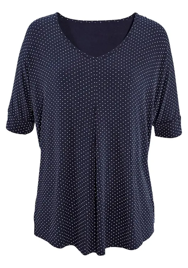 LASCANA LASCANA Bluza  marine / bela