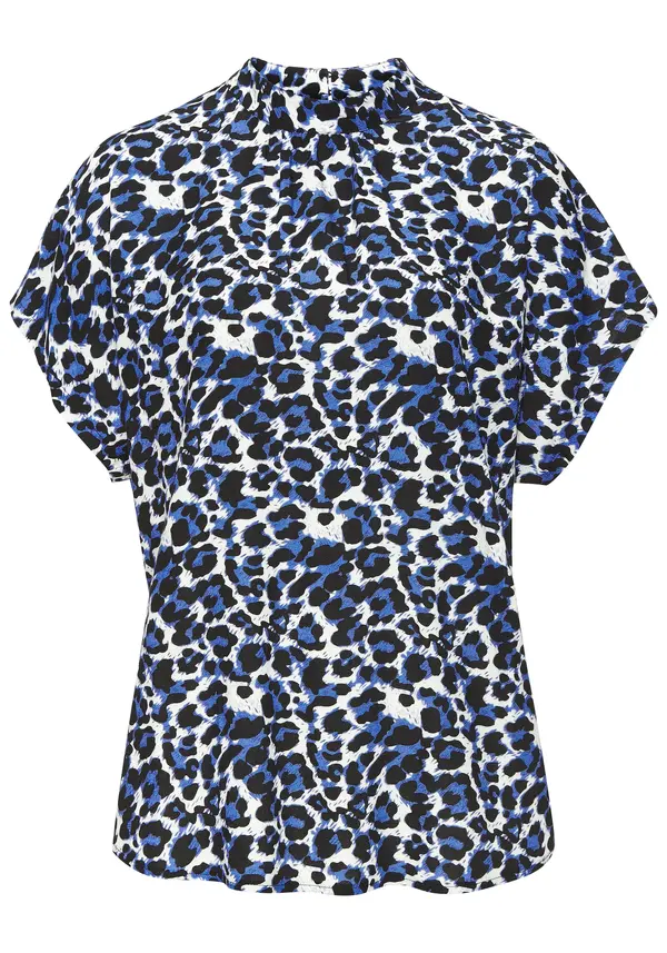 LASCANA LASCANA Bluza  modra / črna / bela