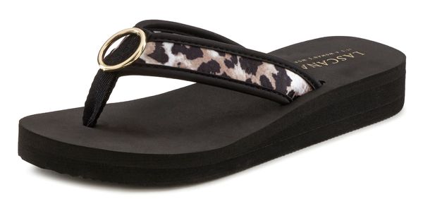 LASCANA LASCANA Japonke  bež / črna