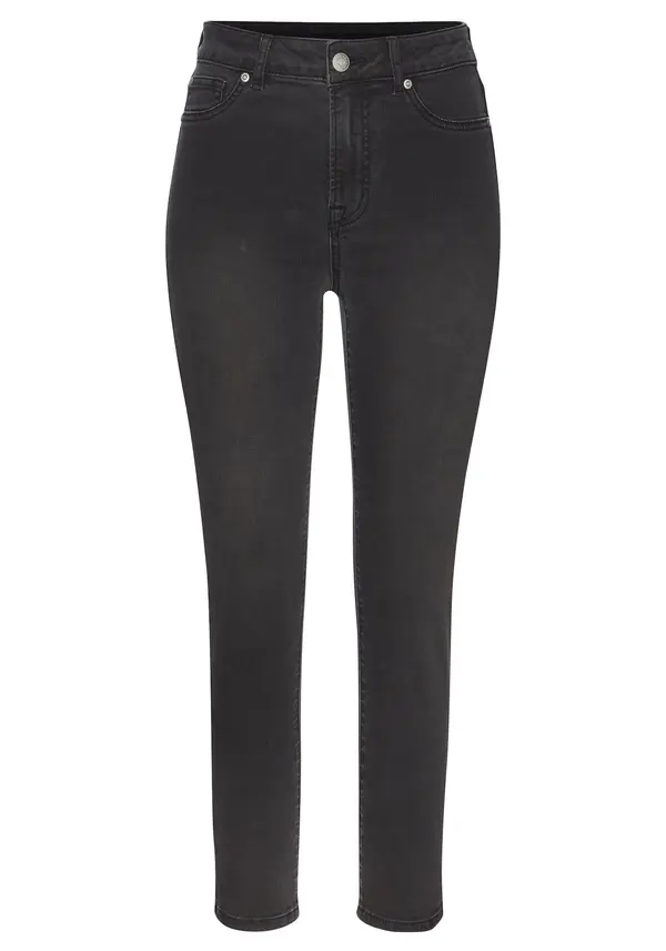 LASCANA LASCANA Jeans pajkice  črna