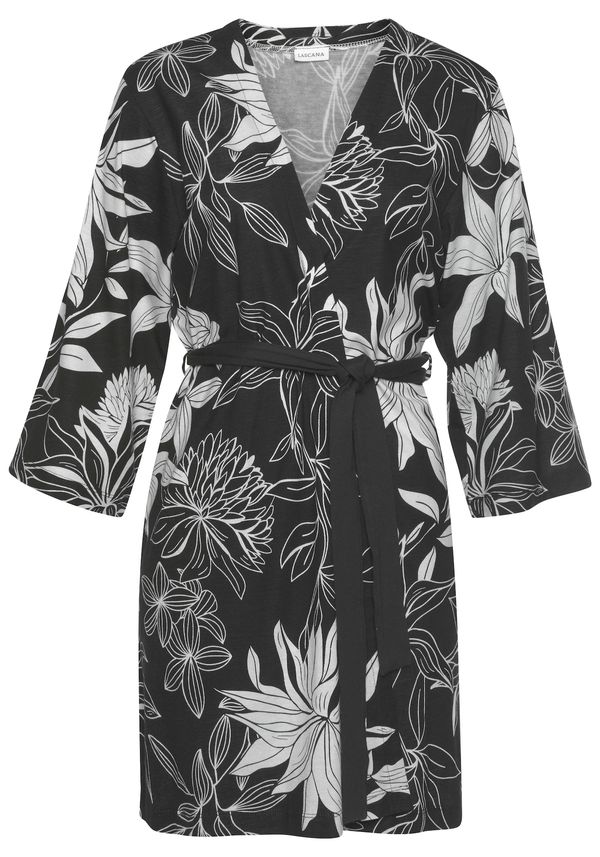 LASCANA LASCANA Kimono  črna / bela