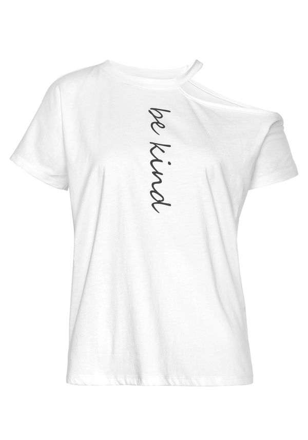 LASCANA LASCANA Majica  črna / bela