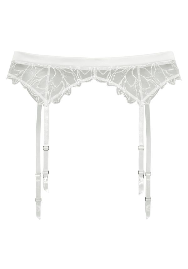 LASCANA LASCANA Nogavice z držalkami  kremna