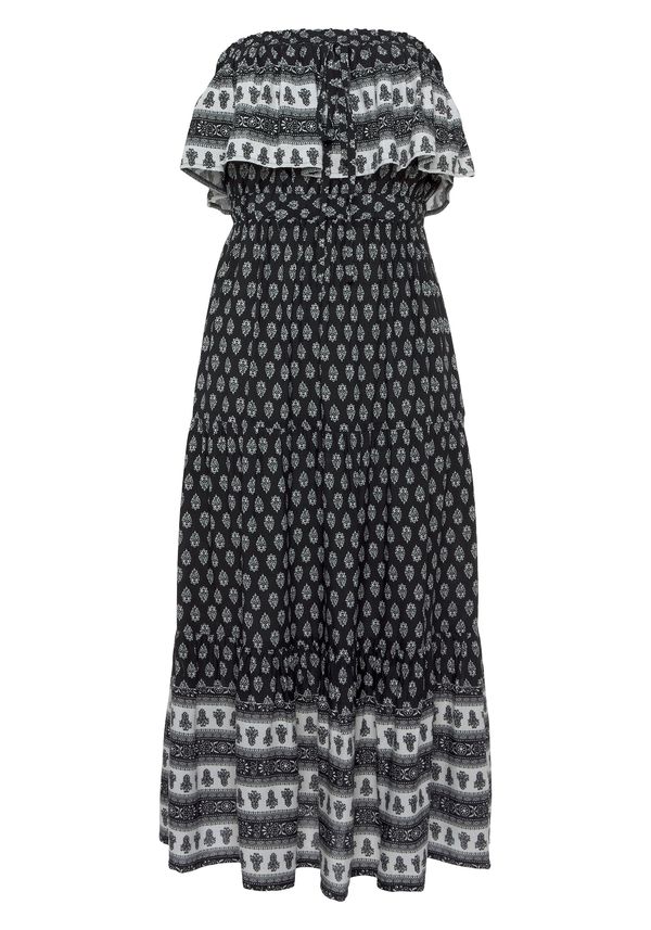 LASCANA LASCANA Poletna obleka  črna / bela