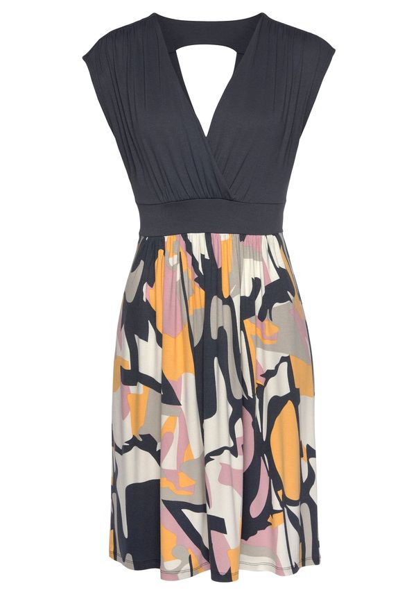 LASCANA LASCANA Poletna obleka  modra / mešane barve