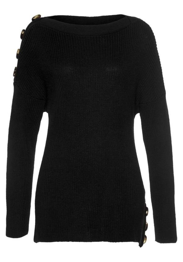 LASCANA LASCANA Pulover  črna