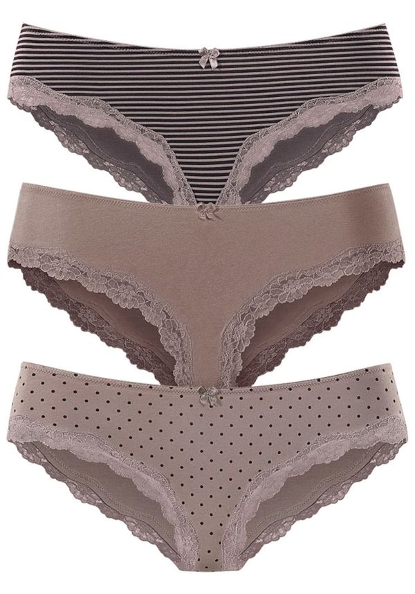 LASCANA LASCANA Spodnje hlačke  mokka / svetlo rjava