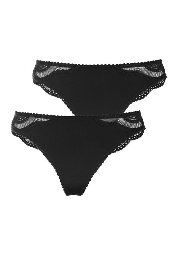 LASCANA LASCANA Tangice  črna