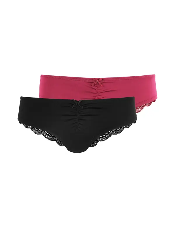 LASCANA LASCANA Tangice  rdeča / črna