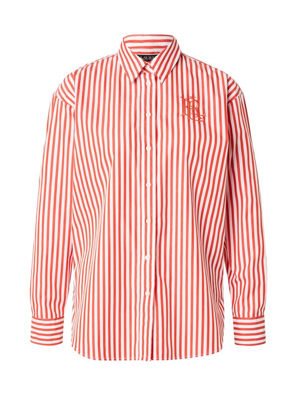 Lauren Ralph Lauren Lauren Ralph Lauren Bluza 'KOTTA'  temno oranžna / bela