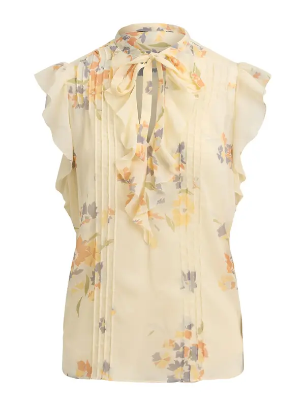 Lauren Ralph Lauren Lauren Ralph Lauren Bluza  kremna / umbra / rumena / bazaltno siva