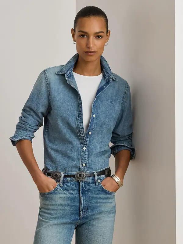 Lauren Ralph Lauren Lauren Ralph Lauren Bluza  moder denim