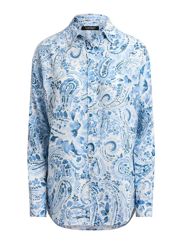 Lauren Ralph Lauren Lauren Ralph Lauren Bluza  svetlo modra / temno modra / bela