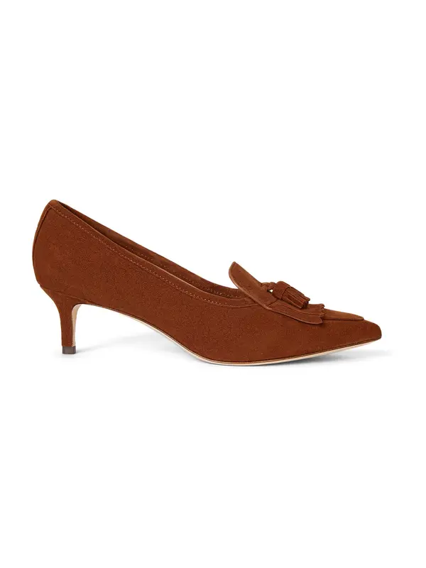 Lauren Ralph Lauren Lauren Ralph Lauren Čevlji s peto 'ADRIENNE'  konjak