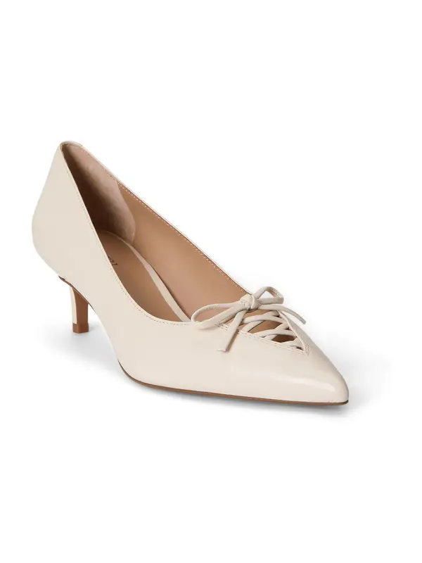 Lauren Ralph Lauren Lauren Ralph Lauren Čevlji s peto 'ADRIENNE'  volneno bela