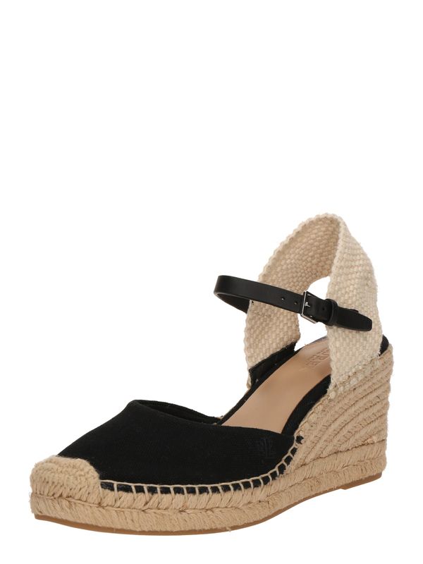 Lauren Ralph Lauren Lauren Ralph Lauren Čevlji s peto in s paščki 'ROBBY'  bež / črna