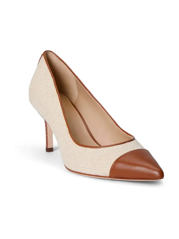Lauren Ralph Lauren Lauren Ralph Lauren Čevlji s peto 'LANETTE'  bež / rjava
