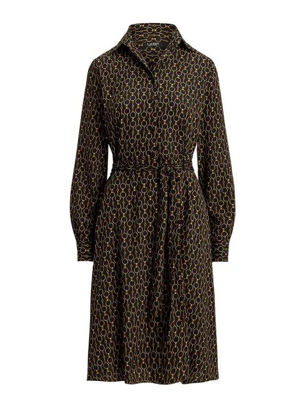 Lauren Ralph Lauren Lauren Ralph Lauren Dolga srajca 'KARALYNN'  zlato-rumena / črna