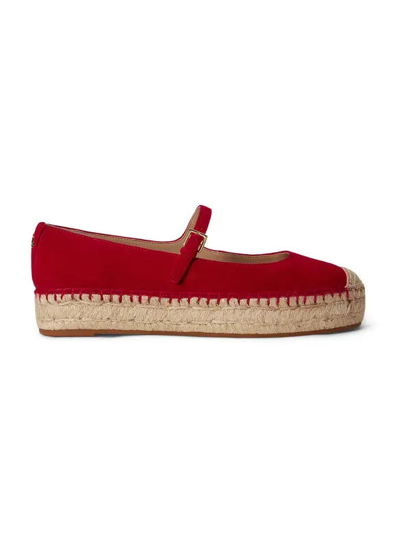 Lauren Ralph Lauren Lauren Ralph Lauren Espadrile 'LUIZE'  rdeča