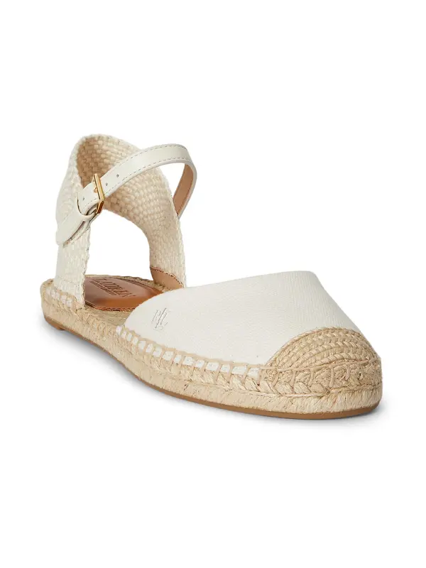 Lauren Ralph Lauren Lauren Ralph Lauren Espadrile 'ROBBY'  svetlo bež / bela