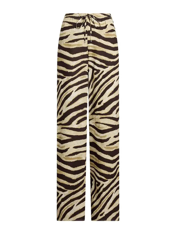 Lauren Ralph Lauren Lauren Ralph Lauren Hlače  chamois / črna