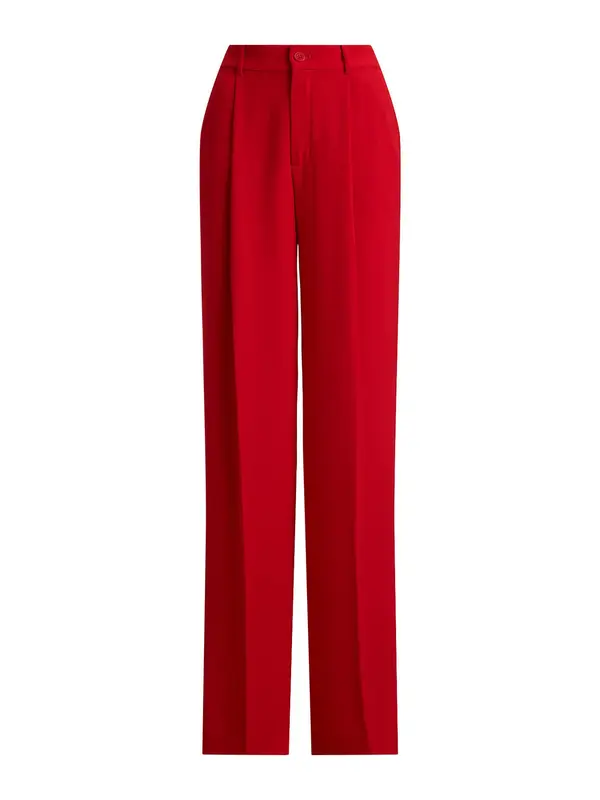 Lauren Ralph Lauren Lauren Ralph Lauren Hlače z naborki  rdeča