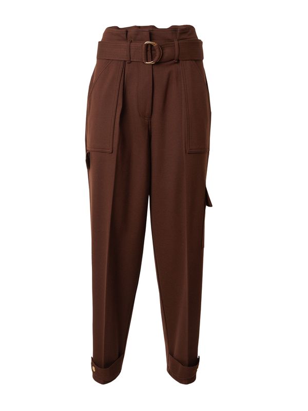 Lauren Ralph Lauren Lauren Ralph Lauren Kargo hlače 'ZAAK'  temno rjava