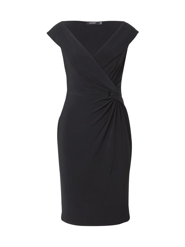 Lauren Ralph Lauren Lauren Ralph Lauren Koktejl obleka 'Leonidas'  črna