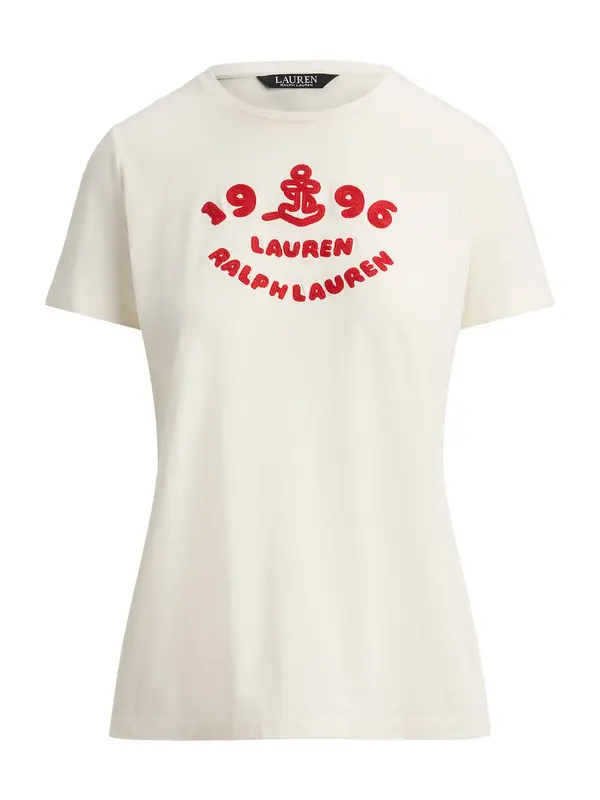 Lauren Ralph Lauren Lauren Ralph Lauren Majica  kremna / češnjevo rdeča