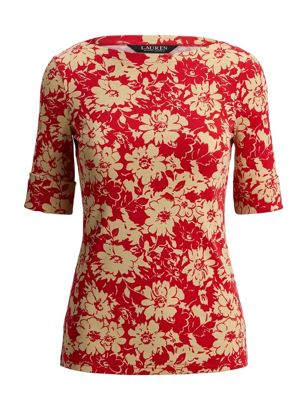 Lauren Ralph Lauren Lauren Ralph Lauren Majica  kremna / ognjeno rdeča