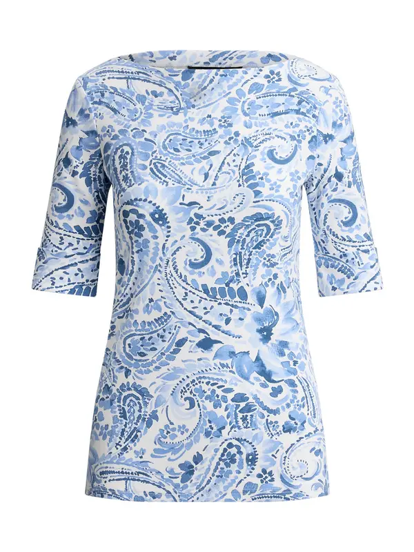 Lauren Ralph Lauren Lauren Ralph Lauren Majica  marine / svetlo modra / bela