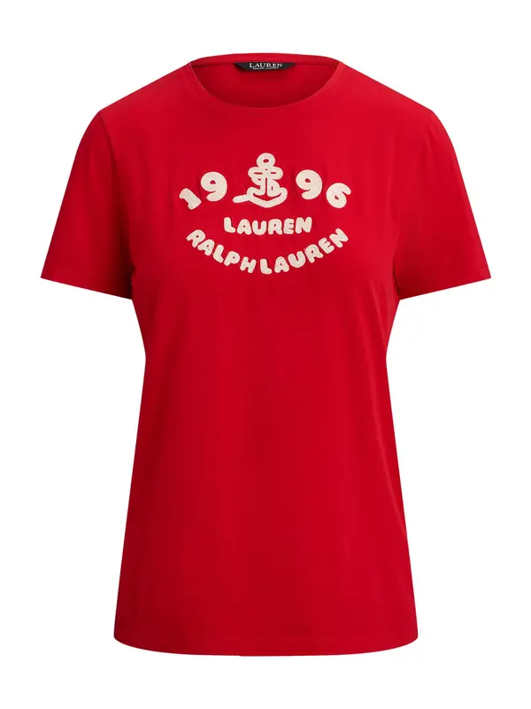 Lauren Ralph Lauren Lauren Ralph Lauren Majica  rdeča / bela