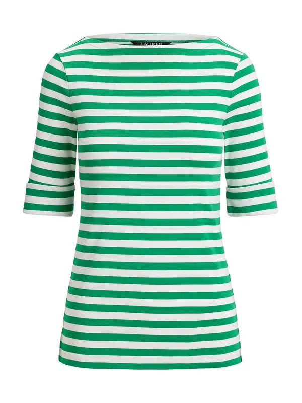 Lauren Ralph Lauren Lauren Ralph Lauren Majica  zelena / bela