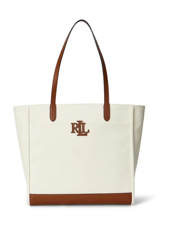 Lauren Ralph Lauren Lauren Ralph Lauren Nakupovalna torba  konjak / bela