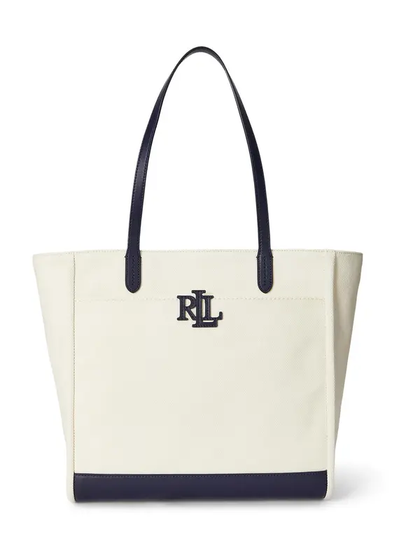 Lauren Ralph Lauren Lauren Ralph Lauren Nakupovalna torba  kremna / mornarska