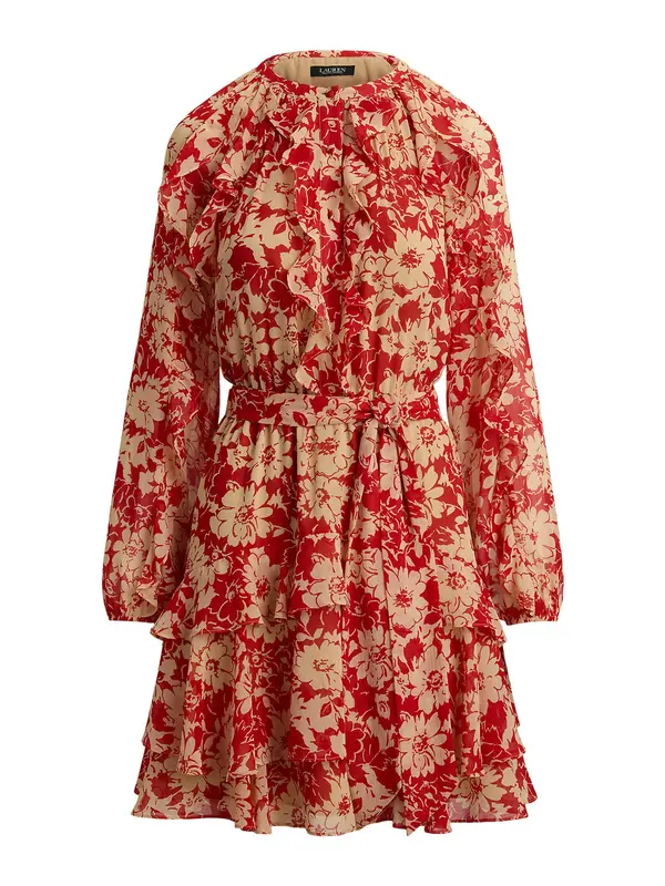 Lauren Ralph Lauren Lauren Ralph Lauren Obleka  bež / rdeča