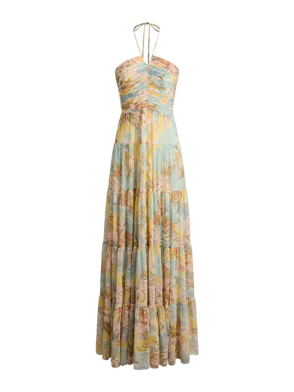 Lauren Ralph Lauren Lauren Ralph Lauren Obleka  bež / svetlo modra / roza / bela