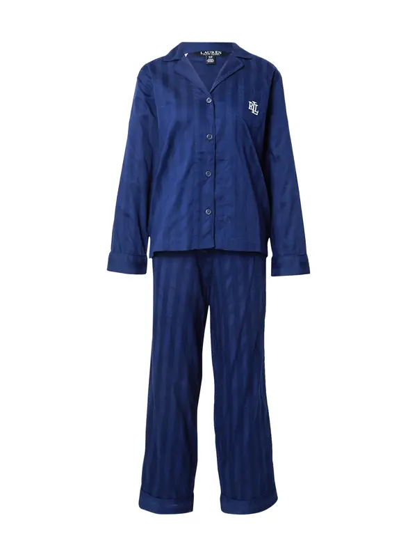Lauren Ralph Lauren Lauren Ralph Lauren Pižama  modra / temno modra / bela